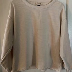 Oatmeal crop sweatshirt universal threads